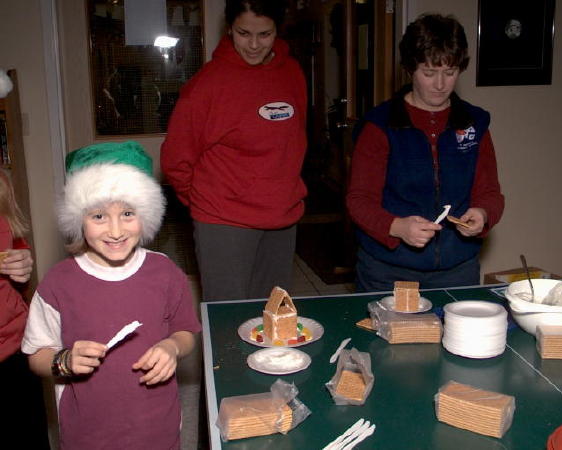 making gingerbread houses