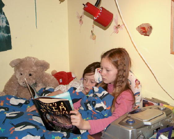 Reading a Gary Larson book