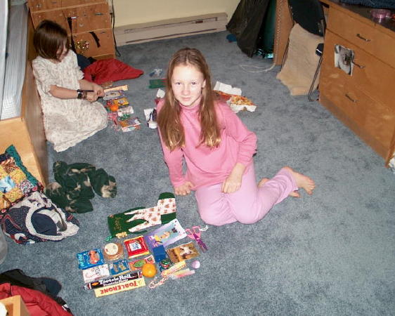 Opening stockings