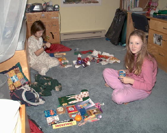 Opening stockings 2